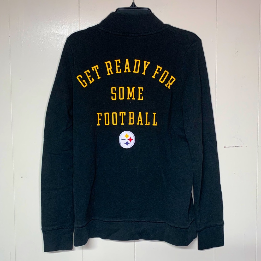 PINK Steelers quarter zip sweatshirt